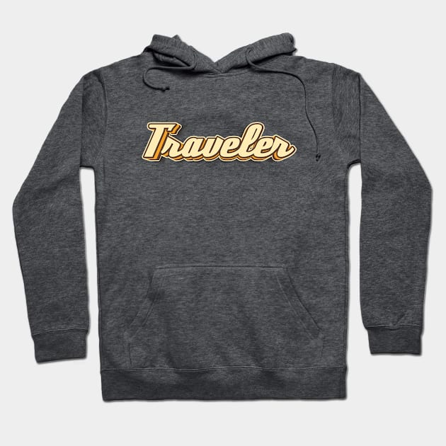 Traveler typography Hoodie by KondeHipe